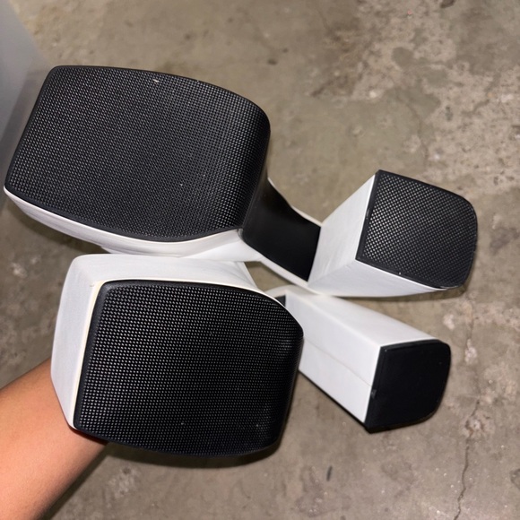 White Platform Sandals - Picture 2 of 3